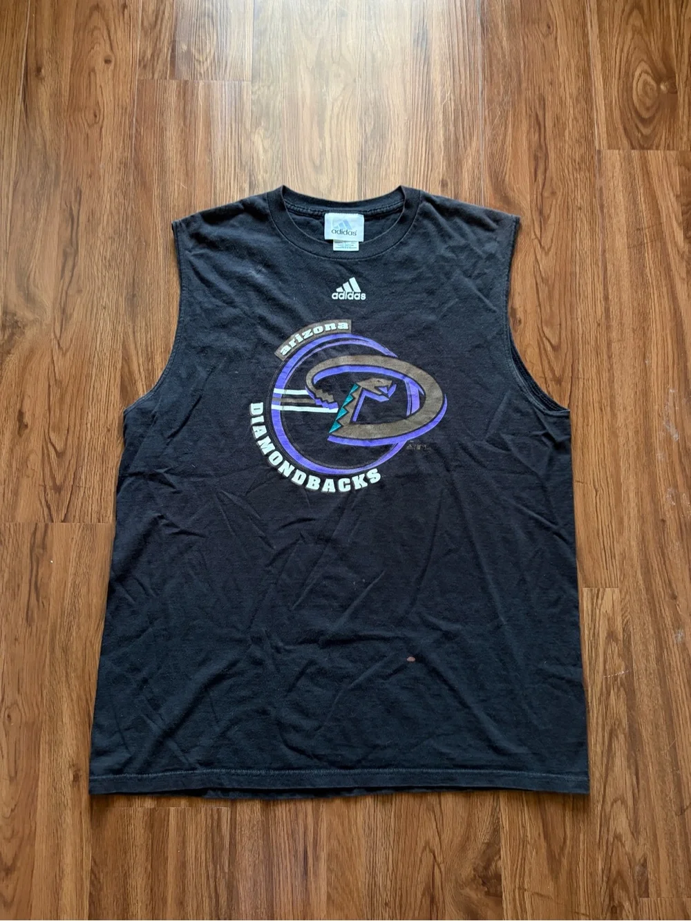 adidas Black Arizona Diamondbacks Logo Muscle Tee